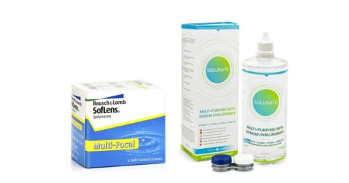 SofLens 38 (6 lenzen) + Solunate Multi-Purpose 400 ml met lenzendoosje